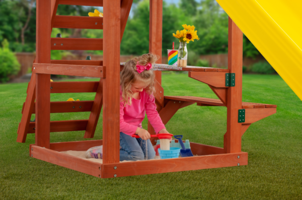 Creative Cedar Designs Cedar Cottage Wooden Swing Set