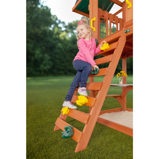 Creative Cedar Designs Cedar Cottage Wooden Swing Set