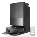 roborock Qrevo Pro Saugroboter mit Wischfunktion&Hebarem Wischmopp, FlexiArm Design™ Kantenreinigung, 7.000 Pa, 60 °C Heißwasser-Moppwäsche, Individuelle Teppichstrategie(Schwarz)