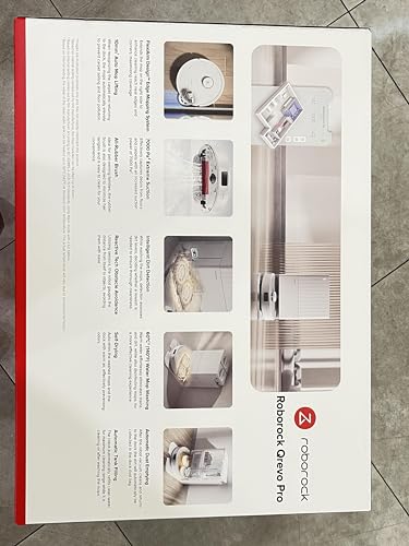 roborock Qrevo Pro Saugroboter mit Wischfunktion&Hebarem Wischmopp, FlexiArm Design™ Kantenreinigung, 7.000 Pa, 60 °C Heißwasser-Moppwäsche, Individuelle Teppichstrategie(Schwarz)