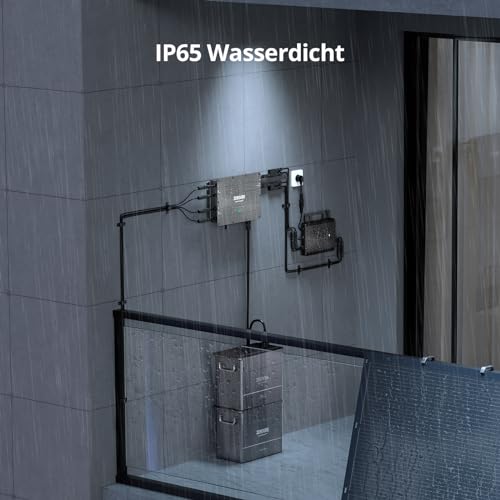 Zendure SolarFlow Balkonkraftwerk, Balkonkraftwerk mit Speicher, HUB 2000 mit 1800W Solar Eingang, 1 AB2000 1920Wh LiFePO4 Akku, 0% VAT, Shelly Pro 3EM Kompatibel, 1200W Ausgang, App, IP65, 0dB