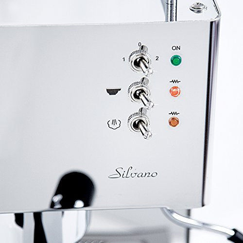 Espressomaschine Quickmilll 04005 Silvano PID Special mit Bodenloser Siebträger und mit standard Siebträger