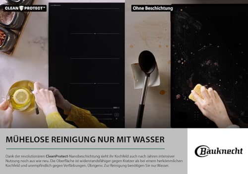 Bauknecht BAKO BLACK STEAM PROTECT/Einbau Backofen-Kochfeld Kombination/Backofen (60 cm)/EEK A+/Pyrolyse/Multi-Level-Kochen/Gentle Steam/Glaskeramik-Kochfeld (60 cm)/Clean Protect/1 FlexiDuo/MyMenu