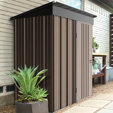 5 ft. W x 3 ft. D Metal Storage Shed