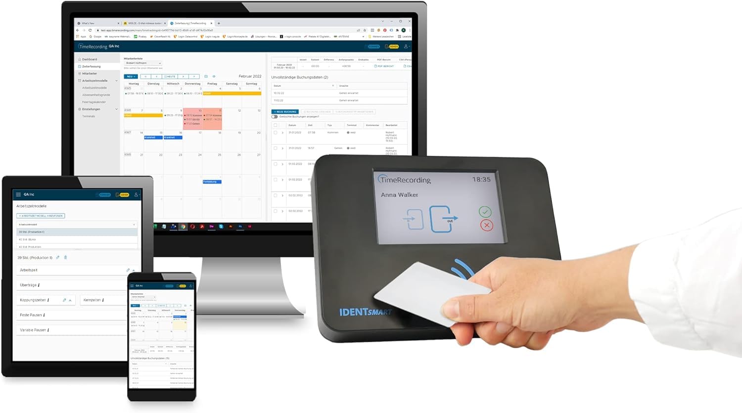 IDENTsmart ID800 Zeiterfassung Starter-Kit