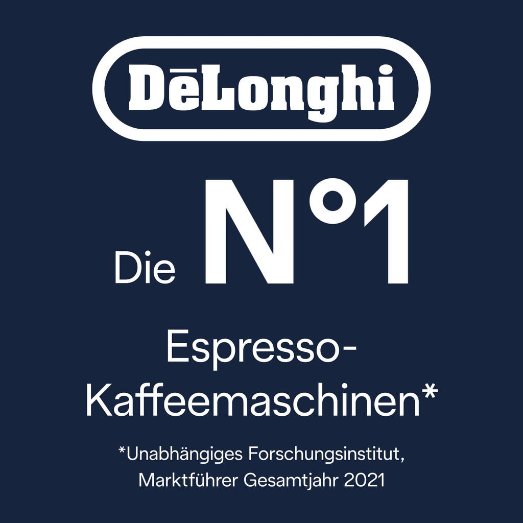 De'Longhi Magnifica Plus ECAM322.70.SB Kaffeevollautomat mit LatteCrema-Milchsystem für Automatischen Cappuccino, Full-Touch-Farbdisplay, Extra Shot-Funktion, x2-Funktion, 1450W, Silber/Schwarz