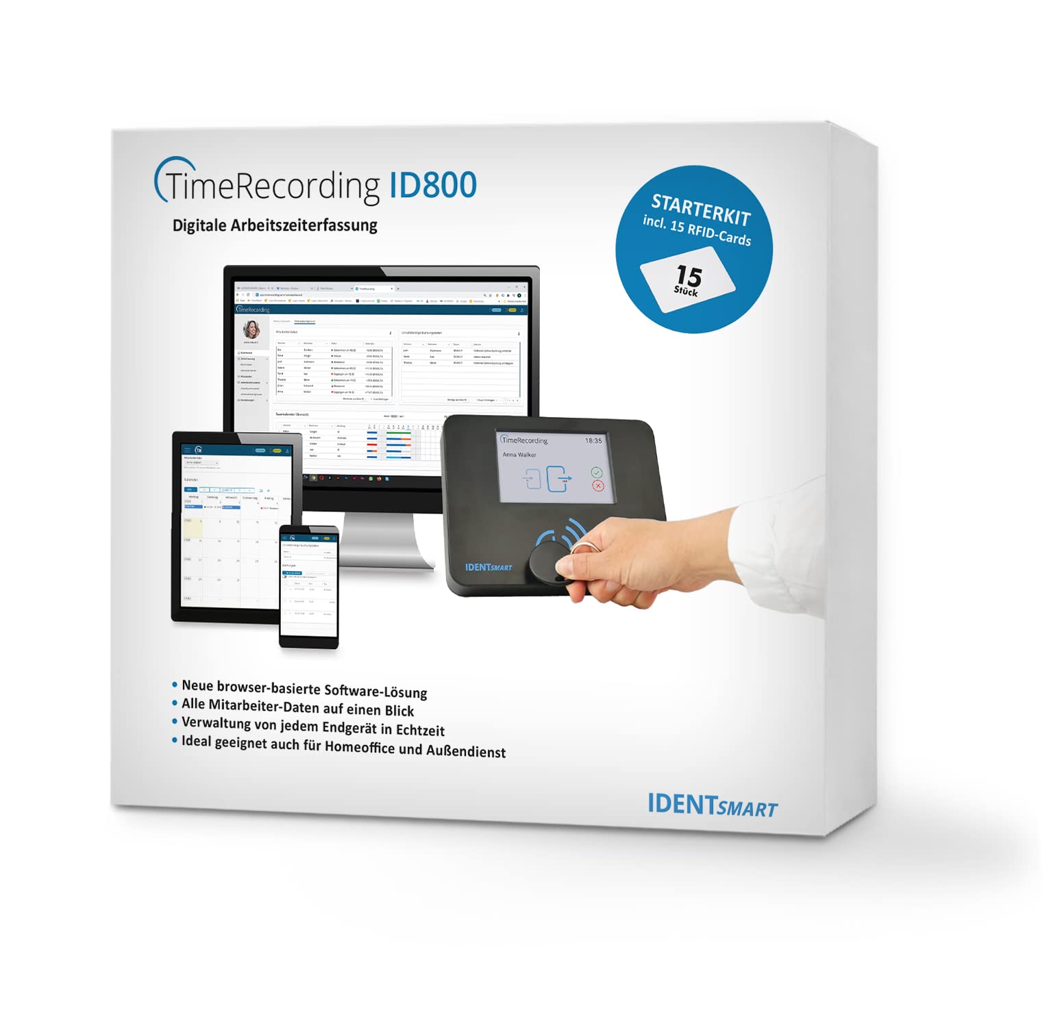 IDENTsmart ID800 Zeiterfassung Starter-Kit