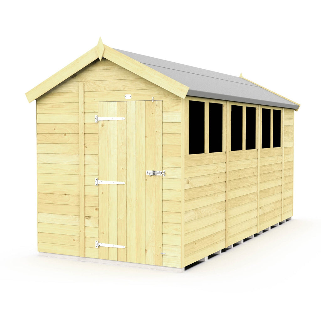 Apex Shed Single Door Window 6ft x 14ft