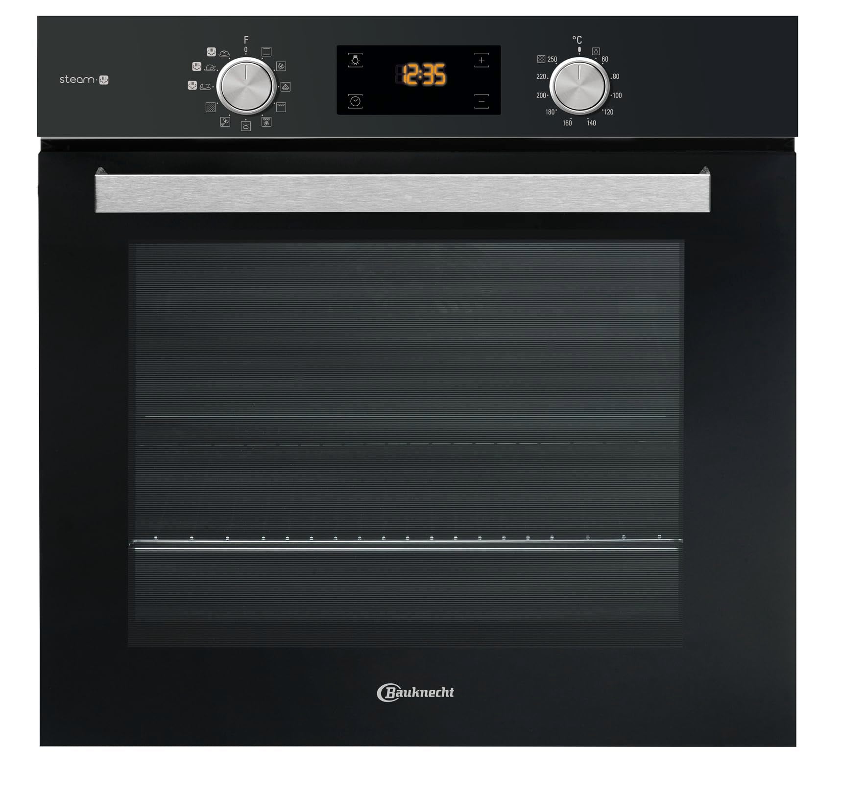 Bauknecht BAKO BLACK STEAM PROTECT/Einbau Backofen-Kochfeld Kombination/Backofen (60 cm)/EEK A+/Pyrolyse/Multi-Level-Kochen/Gentle Steam/Glaskeramik-Kochfeld (60 cm)/Clean Protect/1 FlexiDuo/MyMenu