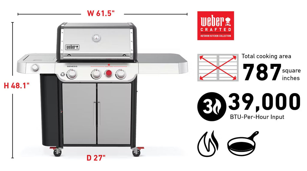 Weber Genesis S-335 Stainless Steel Grills