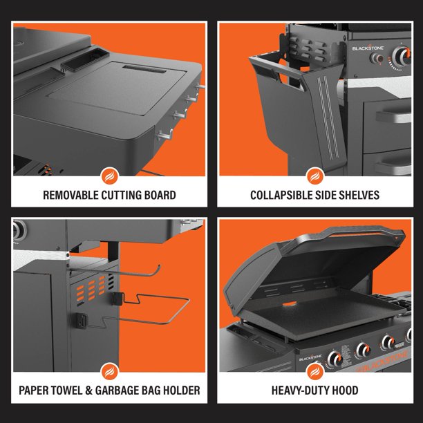 Blackstone ProSeries 5 Burner 28″ Propane Griddle with Range Top