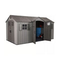 Lifetime 15 x 8 Rough Cut Dual-Entry Outdoor Storage Shed