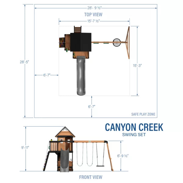 Canyon Creek With Gray Slide
