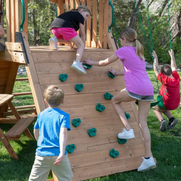 Endeavor II Swing Set With Gray Slide