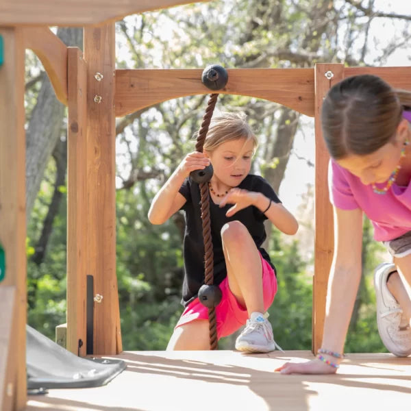 Endeavor II Swing Set With Gray Slide