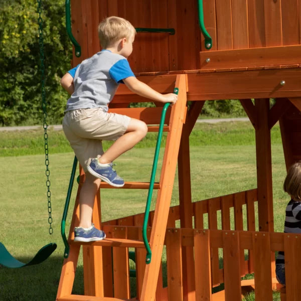 Skyfort II Swing Set | Wooden Swing Set And Outdoor Playset