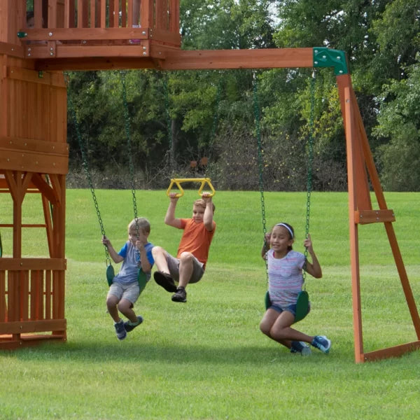 Skyfort II Swing Set | Wooden Swing Set And Outdoor Playset