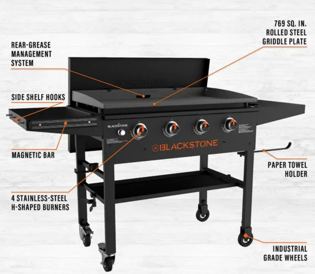 Blackstone 4-Burner 36″ Griddle Cooking Station with Hard Cover