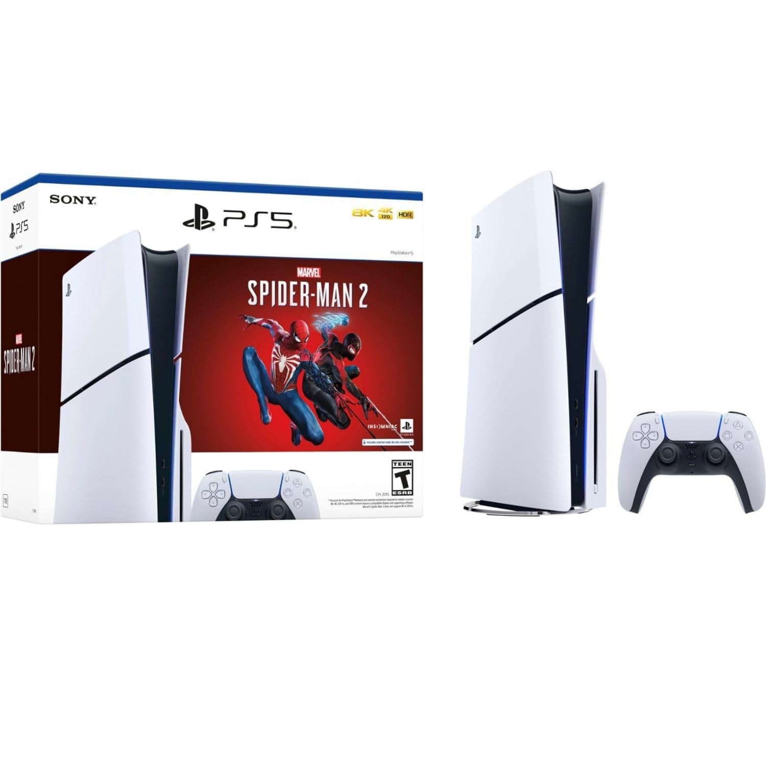 Sony PlayStation 5 Slim Console - Disk Edition - Marvel's Spider-Man 2 Bundle [PlayStation 5 System]