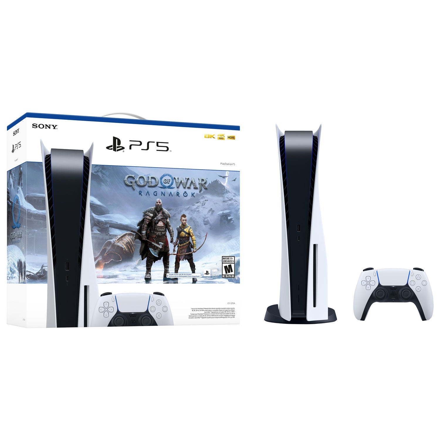 Sony PlayStation 5 Console - Disc Edition - God of War: Ragnarok Bundle [PlayStation 5 System]