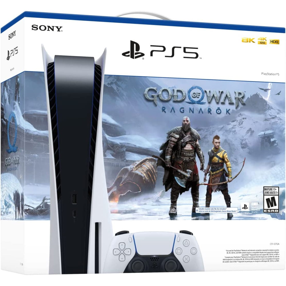 Sony PlayStation 5 Console - Disc Edition - God of War: Ragnarok Bundle [PlayStation 5 System]
